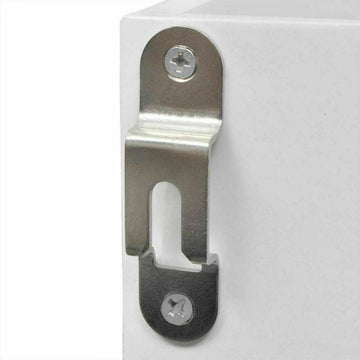 Wall Cabinet Storage Kitchen Bathroom Display Rack Spice 2-Door Shelf Coat Hooks